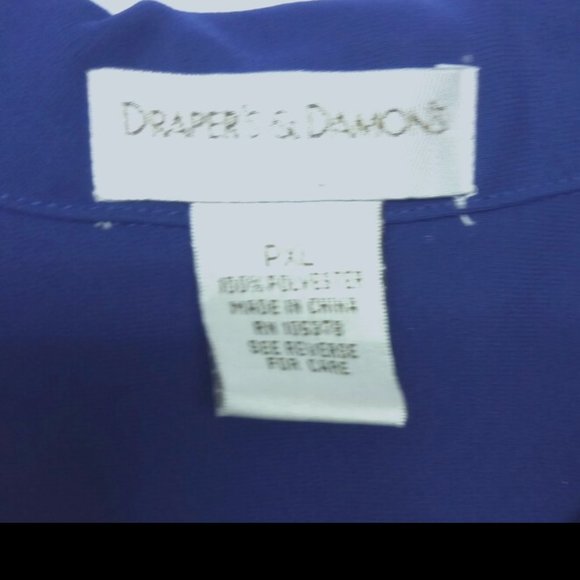 Draper’s & Damon’s Purple Blouse PXL / NWOT - Picture 4 of 5